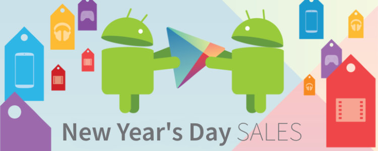 36 applications et jeux temporairement gratuits et 73 en vente pour le jour de l'An