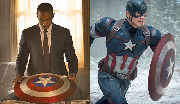 Anthony Mackie and Chris Evans