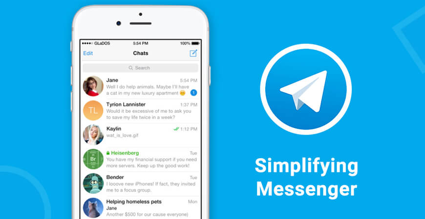 Application de messagerie Telegram