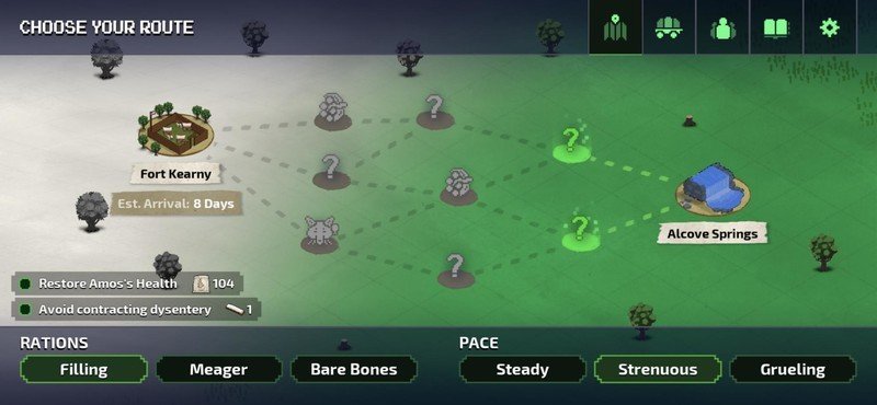 La capture d'écran du sentier de l'Oregon