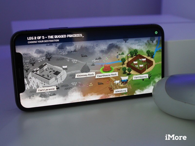 La carte du monde de l'Oregon Trail