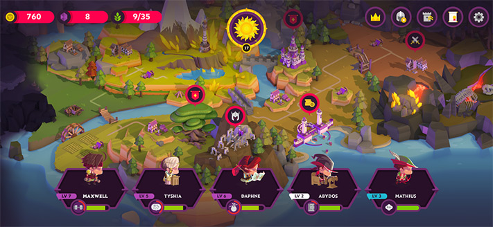Kings League II Apple Arcade Jeu de rôle pour iPhone, iPad et Apple TV