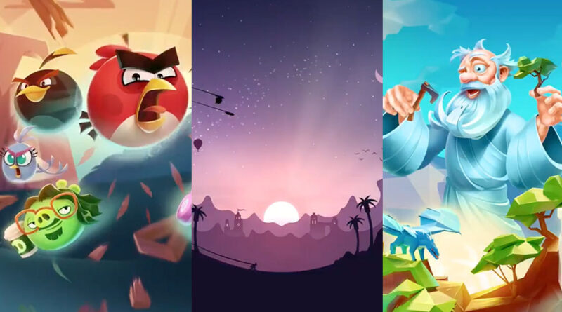 Apple Arcade Angry Birds Alto and Doodle God