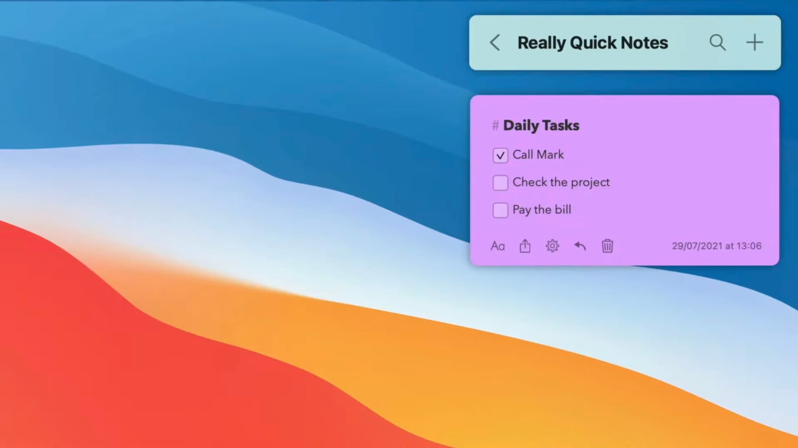 Notes annexes Notes sur macOS