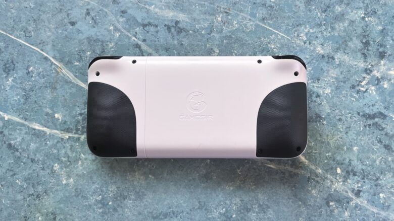 Manette de jeu mobile GameSir X2 Lightning retour Vue arrière du contrôleur de jeu mobile GameSir X2 Lightning.